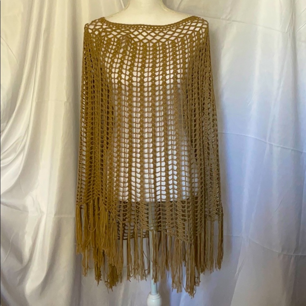 Hand-knit shawl